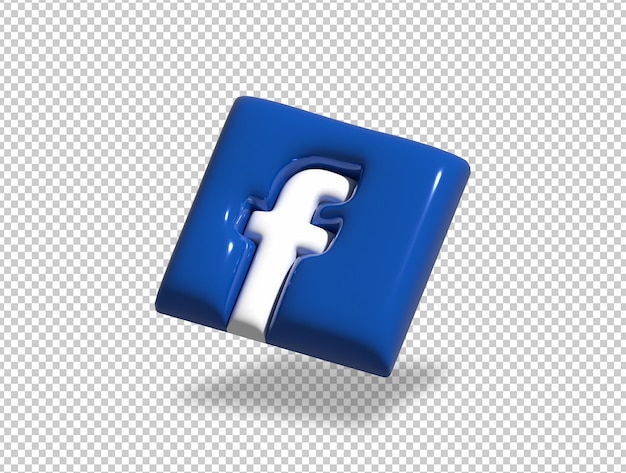 PSD 3d ロゴ ソーシャル メディア facebook