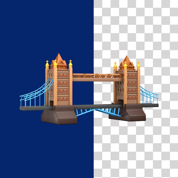 3D-иллюстрация Лондонского моста