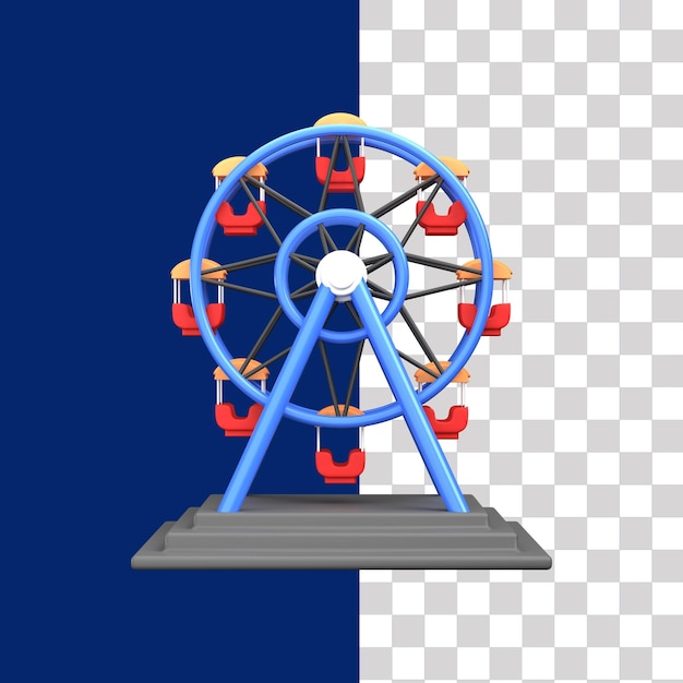 3D-иллюстрация лондонского колеса