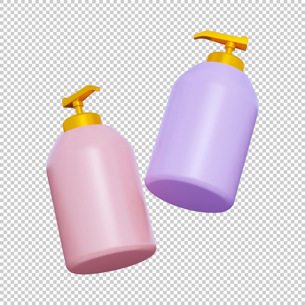 PSD 3d-lotion fles pictogram geïsoleerd