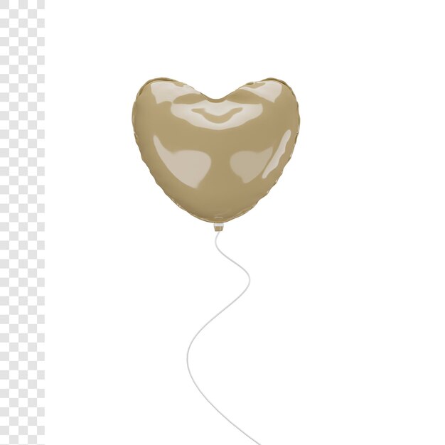 3d love balloon