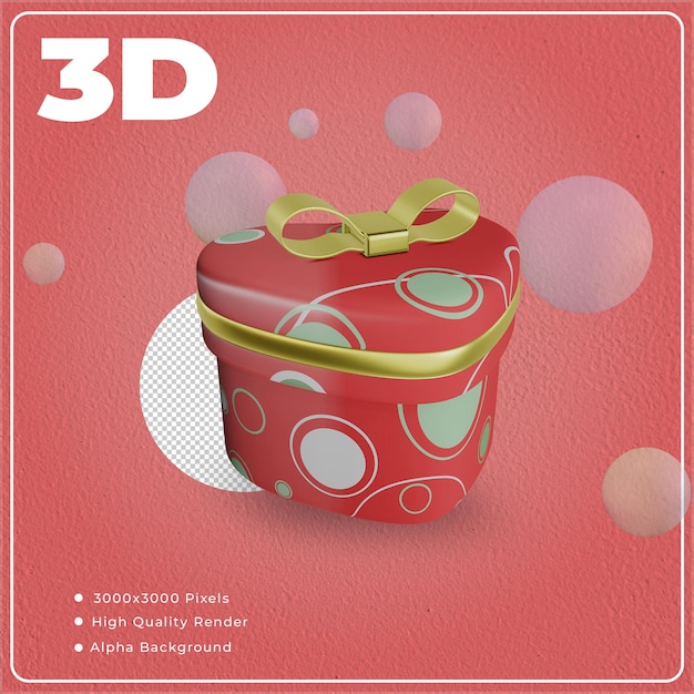 3D Love Box with high quality render