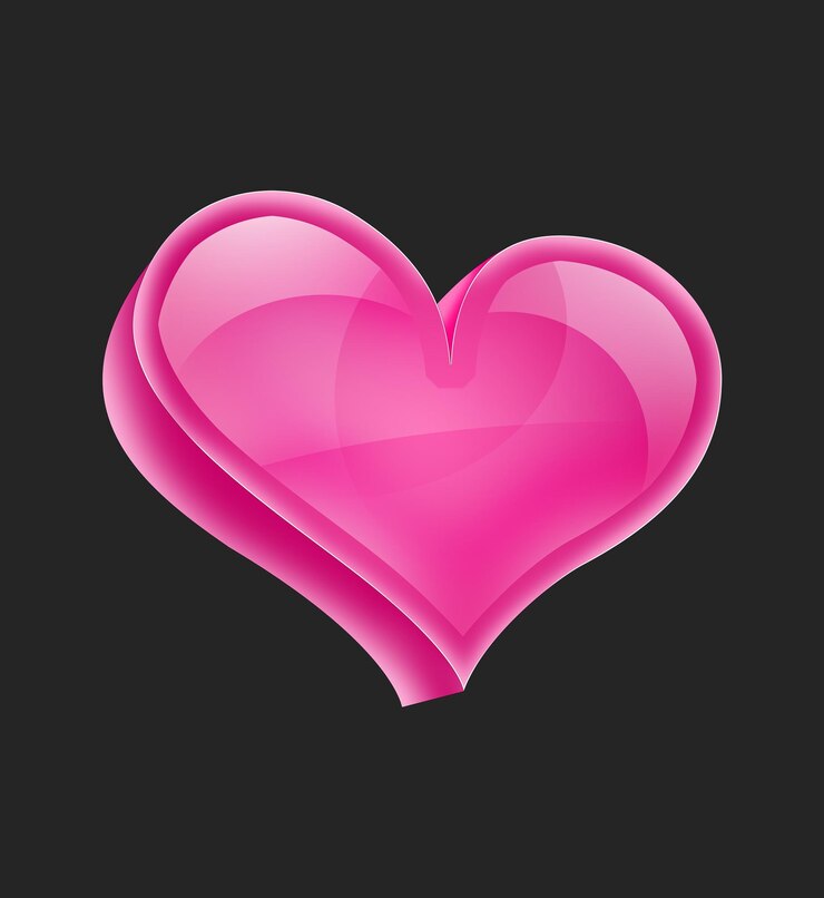 PSD 3d love icon psd