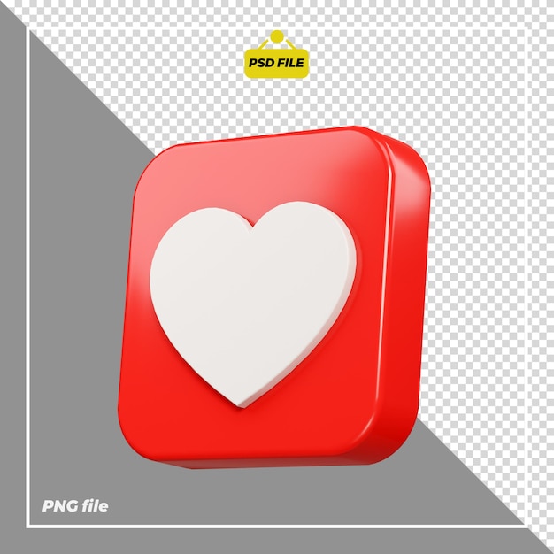 3d love icon