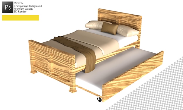 PSD disegno dell'illustrazione della casa di poli basso 3d