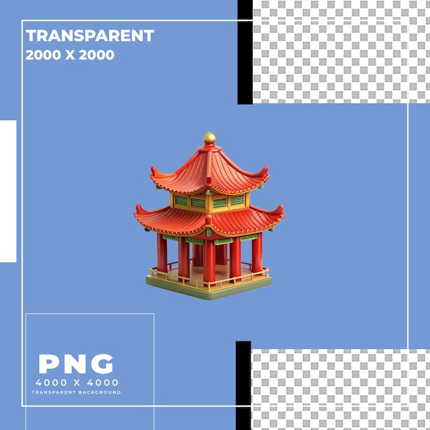 3d luxe Chinees Nieuwjaar icoon