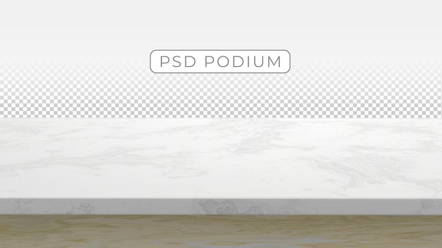 PSD 3d luxe realistisch marmeren tafelblad podium