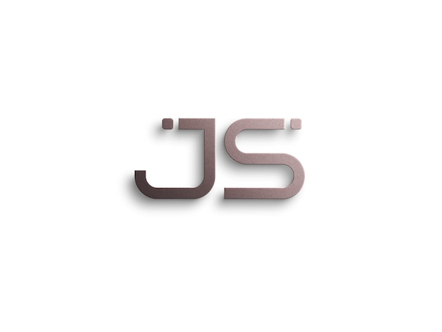 3D 럭셔리 로고 모 디자인 프리미엄 및 우아한 브랜드 템플릿