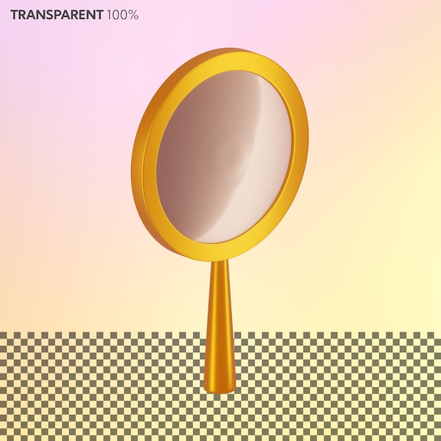 PSD 3d magnifying glass