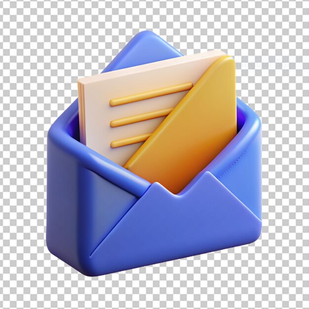 PSD 3d mail icon