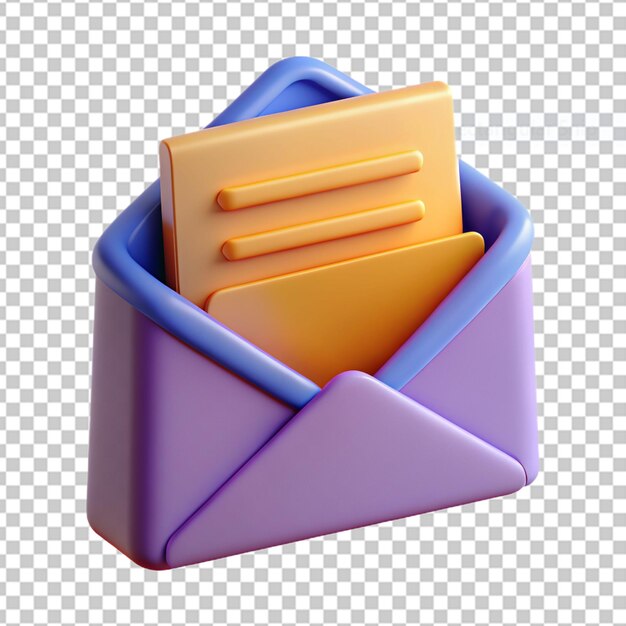 PSD 3d mail icon