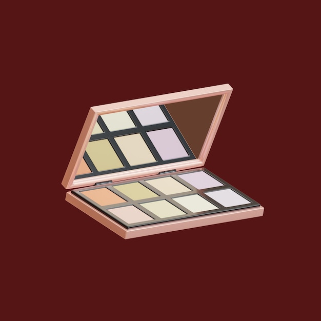 3D Makeup Cosmetic Eye Shadow PNG Template