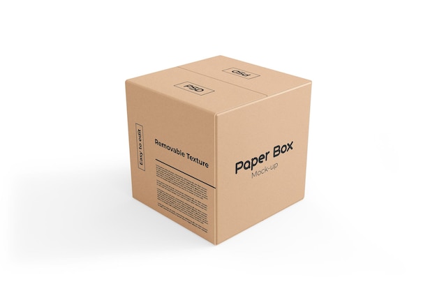 3d makieta papierowego pudełka
