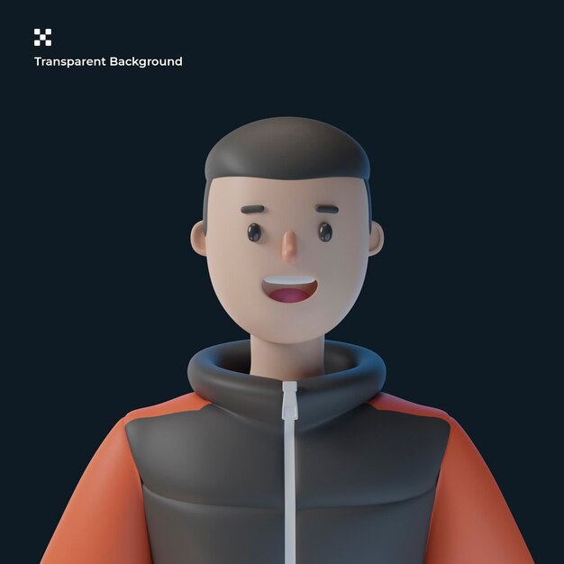 3d Male Cartoon Character Avatar