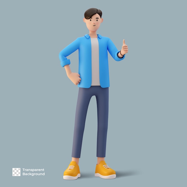 3d male cartoon character