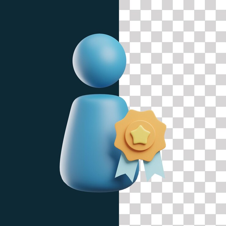 PSD 3d 남성 인플루언서 일러스트레이션