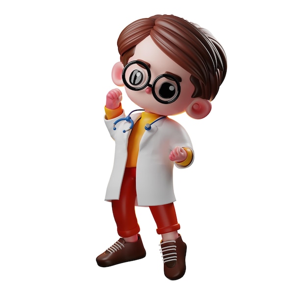 3D Mannlig Legefigur Gratulerer