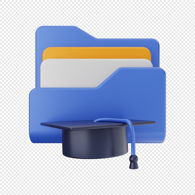 3D map pictogram illustratie renderen