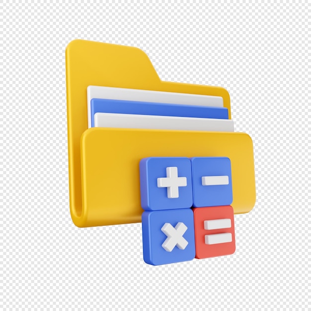 3D map pictogram illustratie renderen
