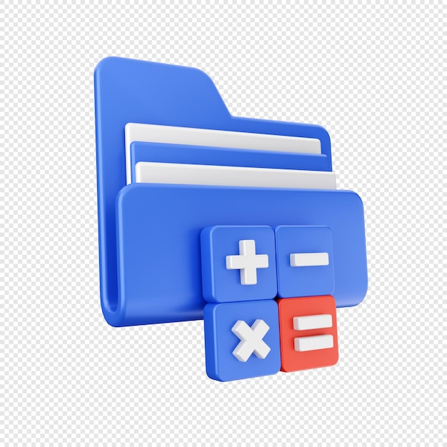3D map pictogram illustratie renderen