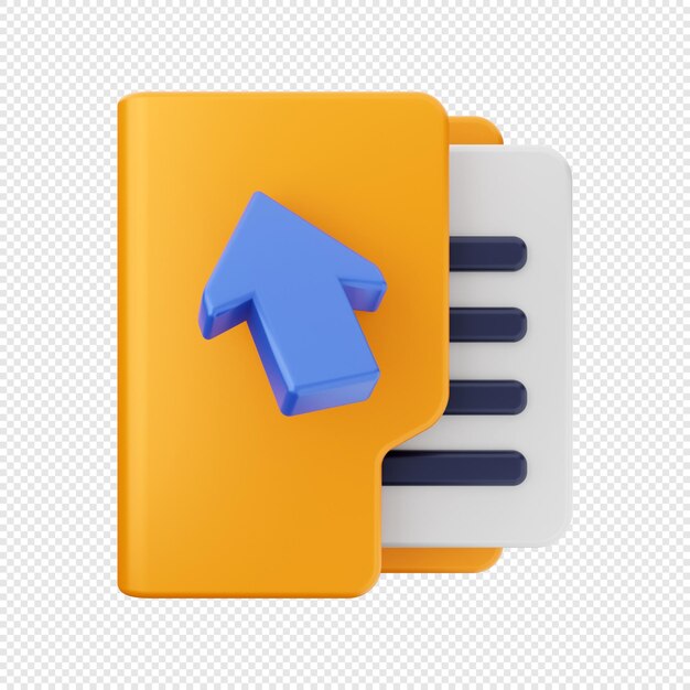 3D map pictogram illustratie