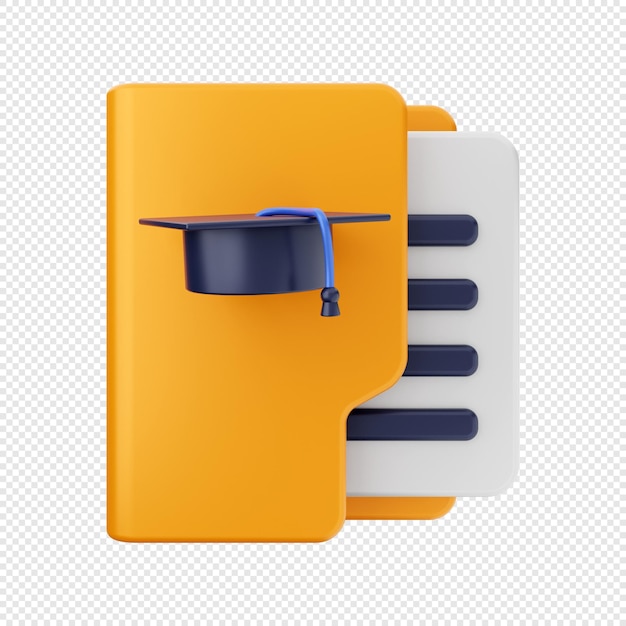 3D map pictogram illustratie