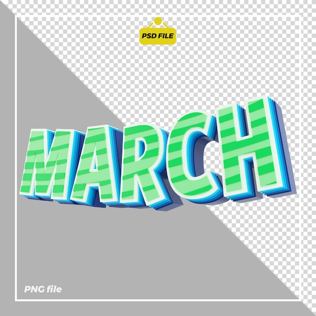 3D march design