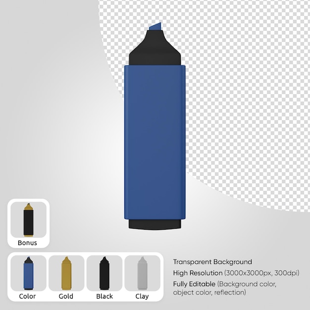 PSD 3d markeerstift