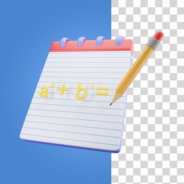 3d maths notebook icon