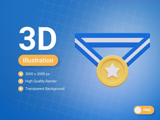 3d-medaille icoon