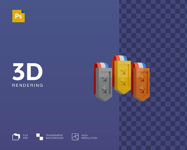 3d медаль иллюстрация