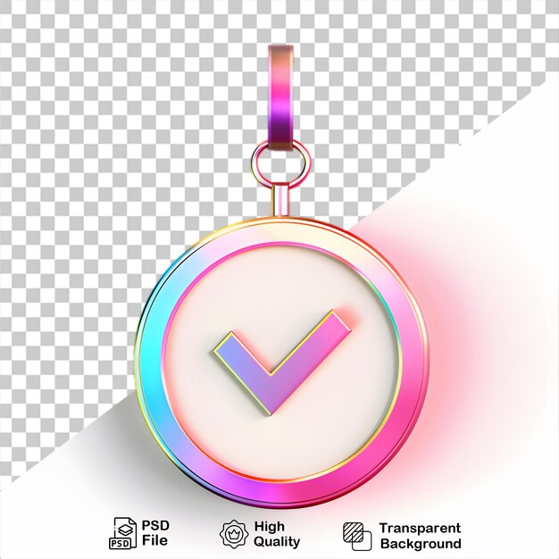 PSD 3d medal png on transparent background