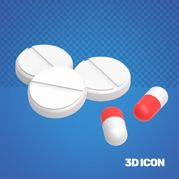 3D Medical Icon Medicine - 01