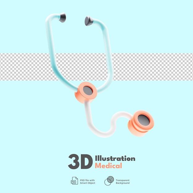 PSD 3d medical pack illustration icon