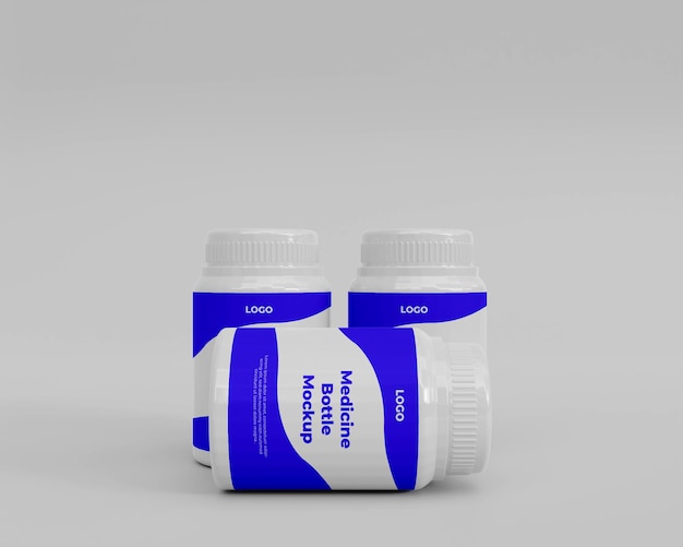 PSD 3d-medicijnsupplement-potflesmodel