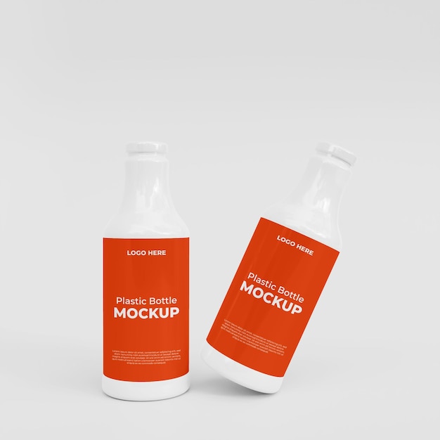 3d medicine bottle mockup design