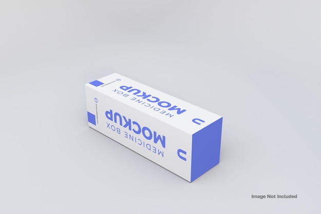 Mockup di scatola di medicina 3d