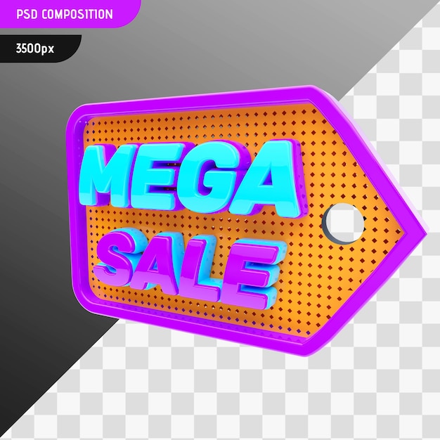 3d mega sale design