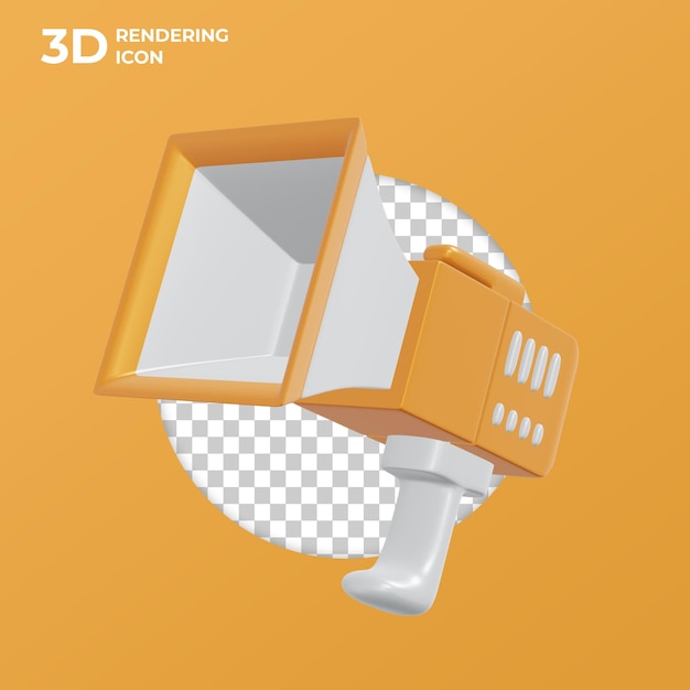 3d megaphone icon Premium Psd