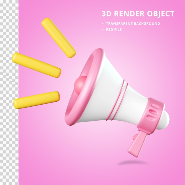 PSD 3d megaphone speaker