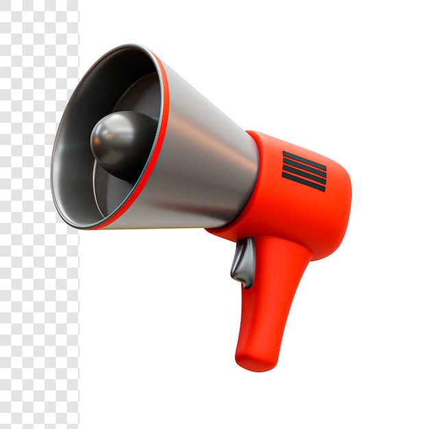 3d megaphone