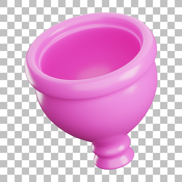 PSD 3d menstrual cup illustration