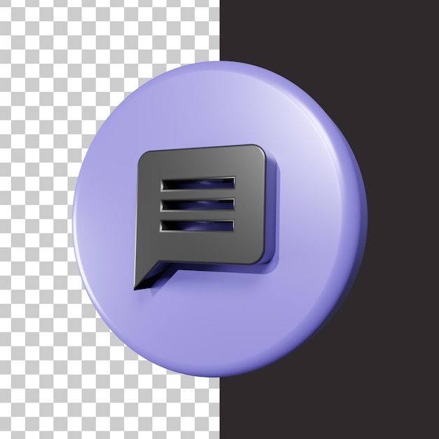 3d message icon