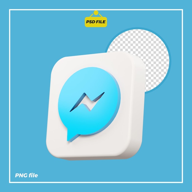 3d messenger-pictogram