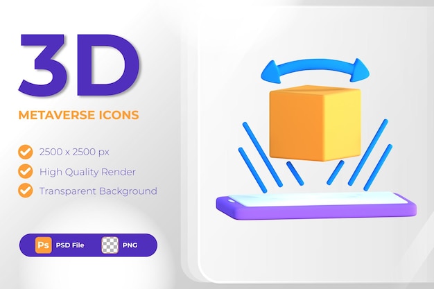 PSD 3d metaverse for ar 3d