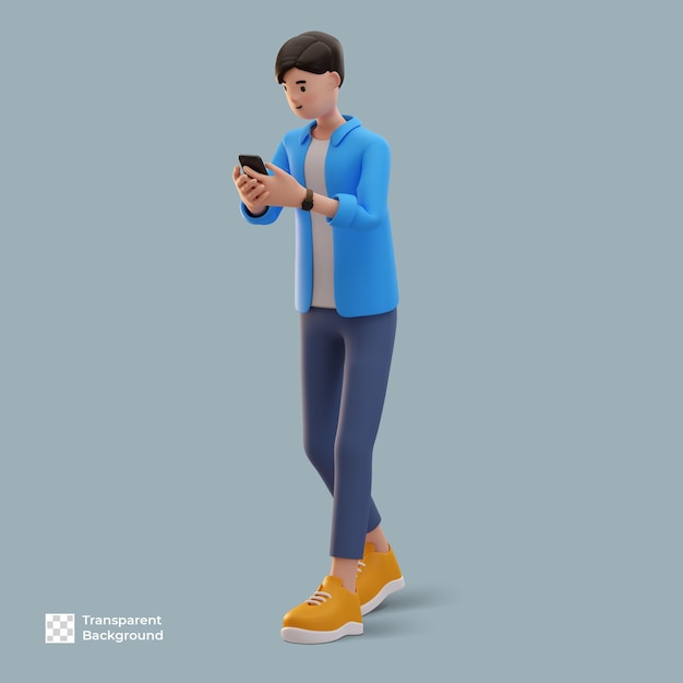 3d mężczyzna postać z kreskówki