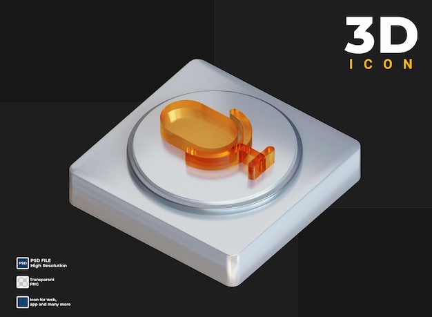 PSD 3d mic icon