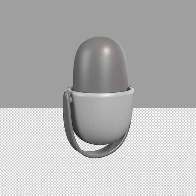 3D Mic Rendered object illustration