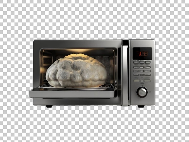 3d microwave on white background