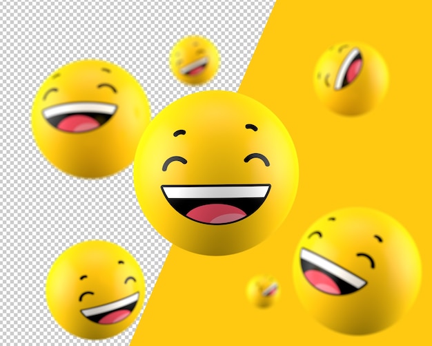 3D mile emoticon icon